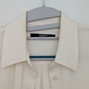 Quince Ivory Silk Dress Shirt